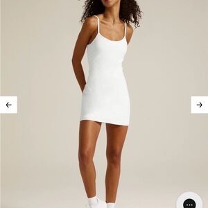 NWT Beyond Yoga White Space Dye Essence Mini Dress